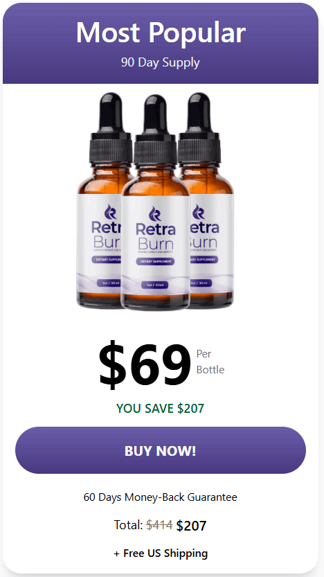 retraburn 3 bottles price